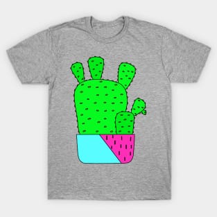 Cute Cactus Design #164: Big Cacti In Nice Planter Pot T-Shirt